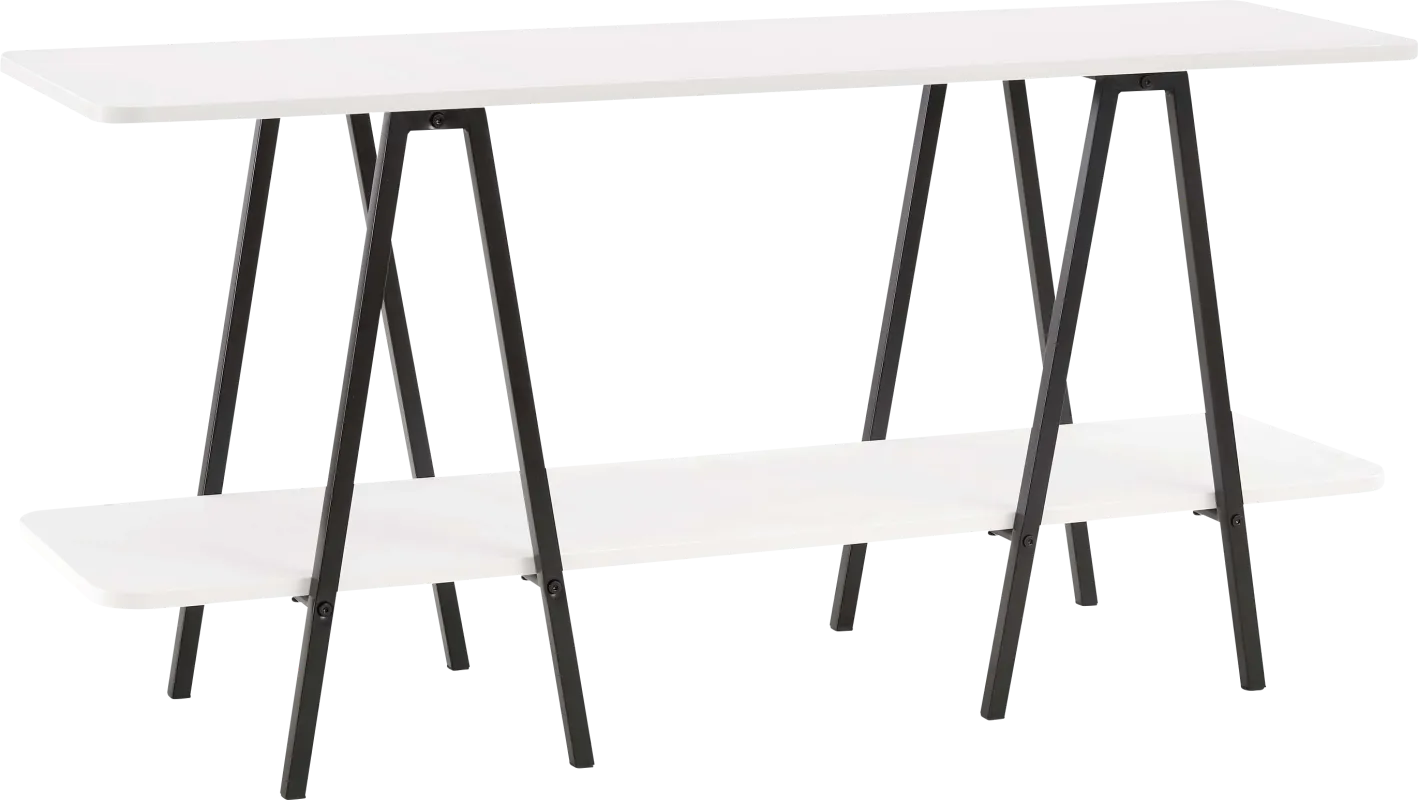 Jessee I White Sofa Table