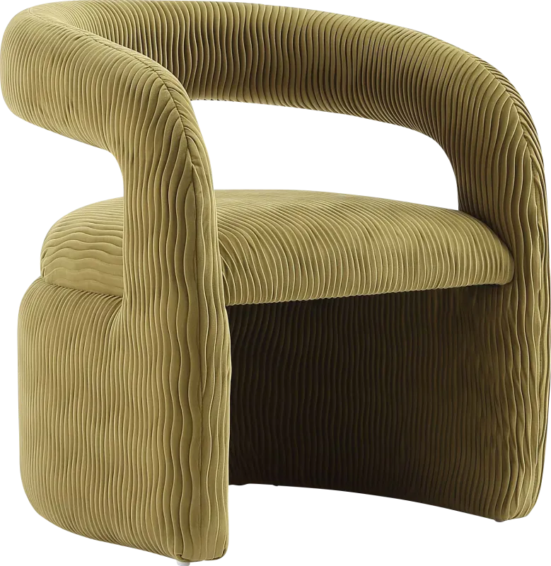 Flaminian Olive Green Arm Chair