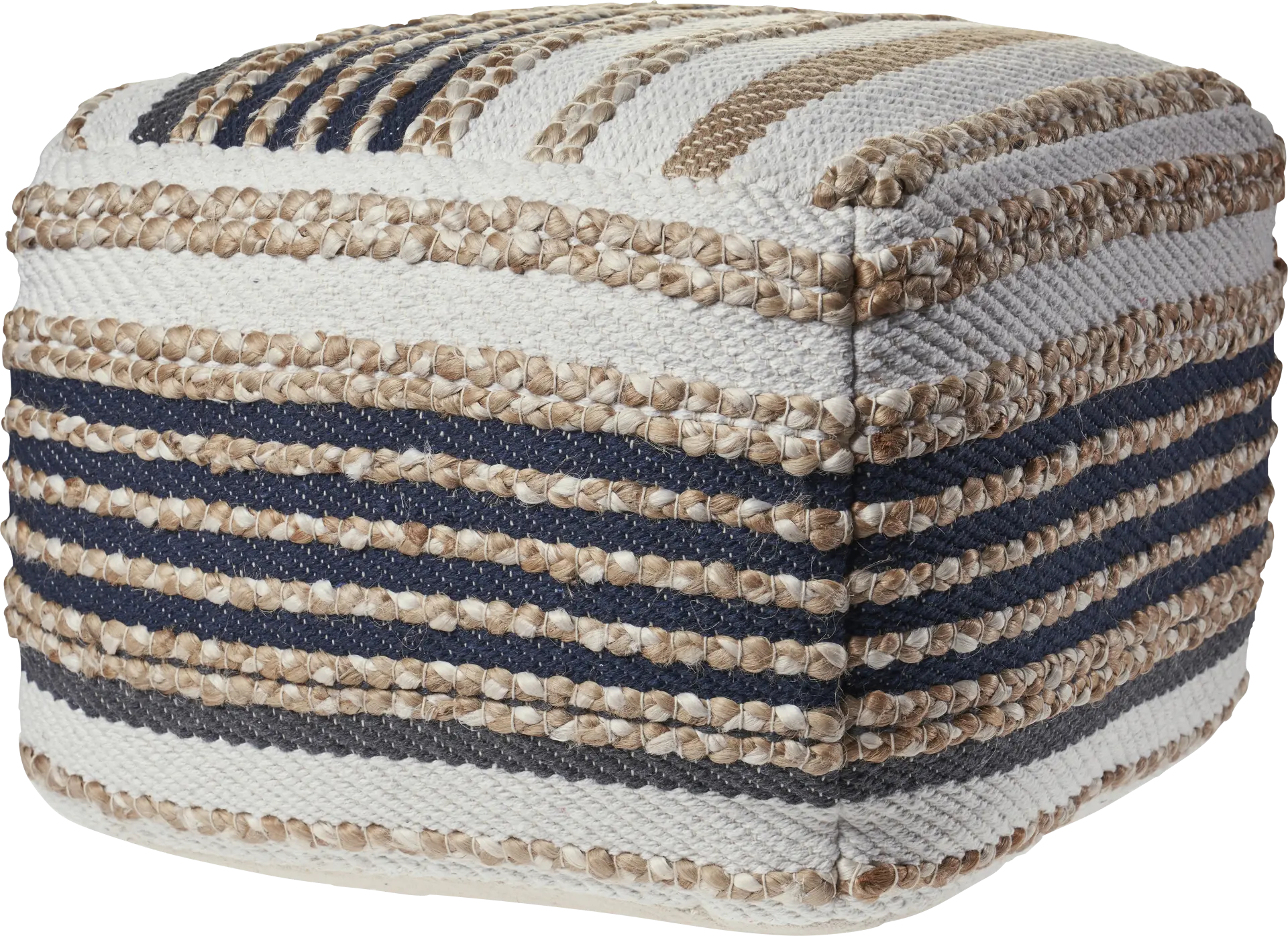 Moreze Black/Tan Pouf