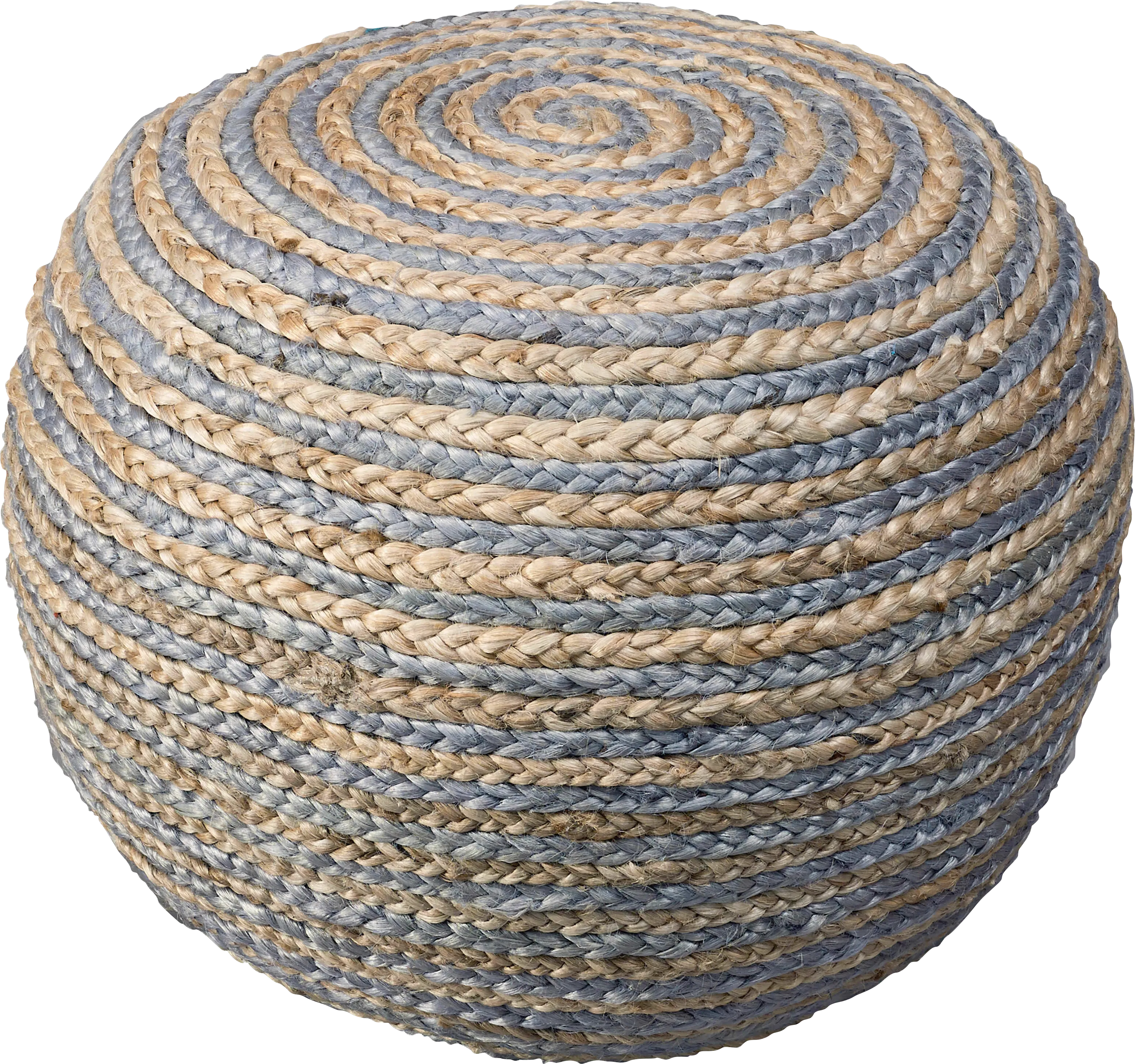 Buitra Tan/Gray Pouf - Thumbnail - Image 1