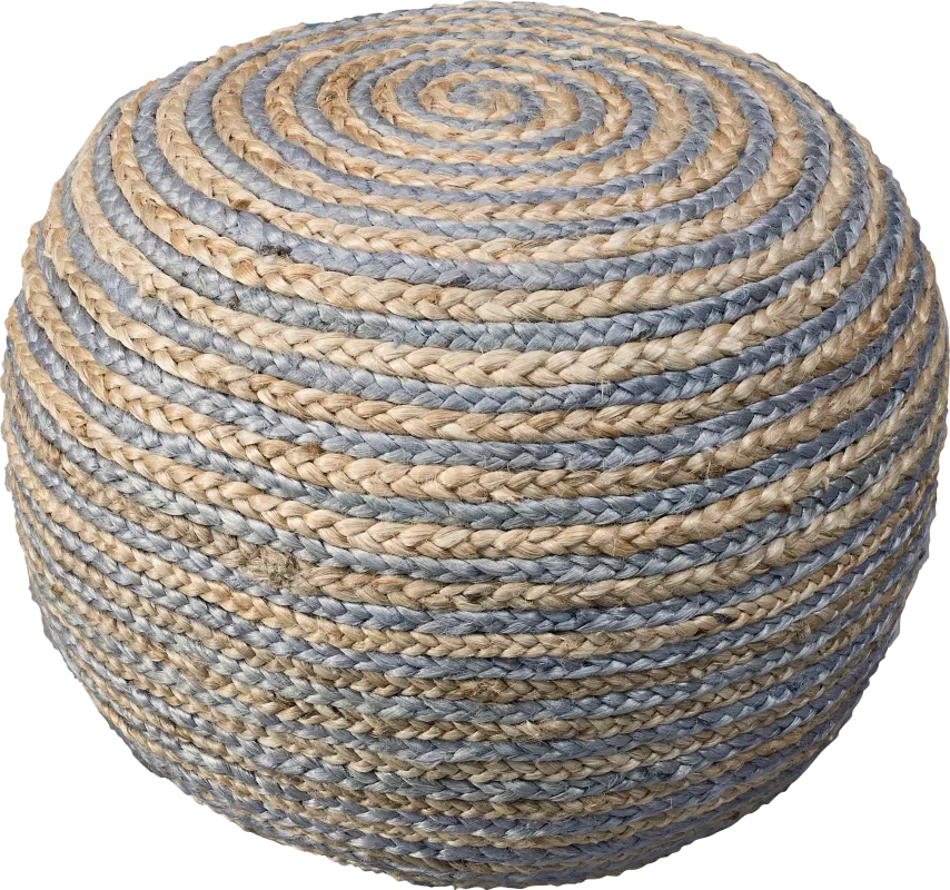 Buitra Tan/Gray Pouf