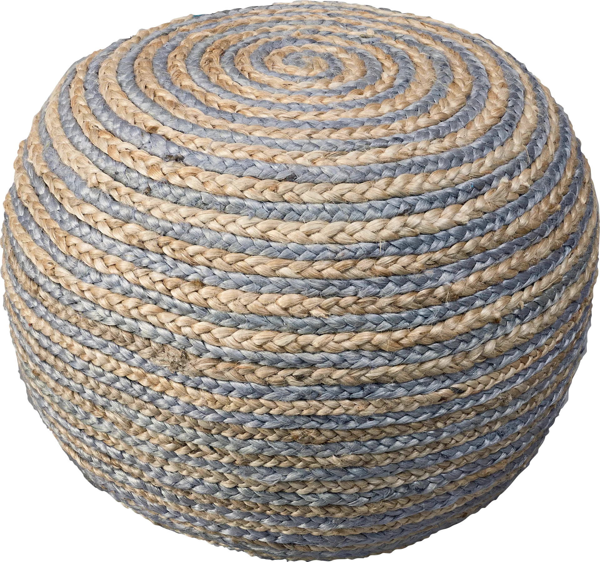Buitra Tan/Gray Pouf - Image 1