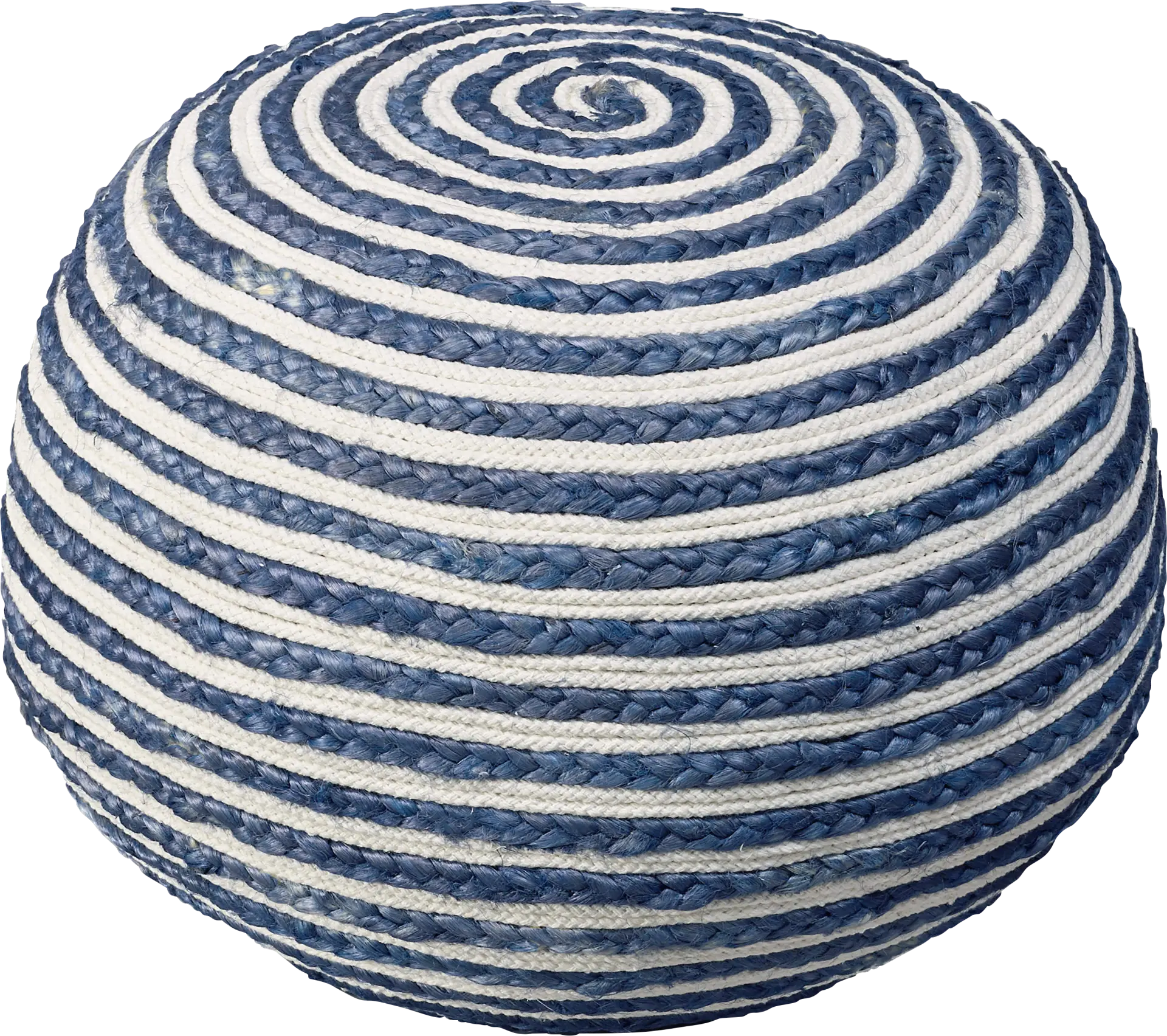 Buitra Blue/White Pouf