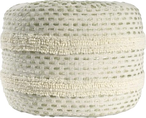 Vaddo Sage/Ivory Pouf