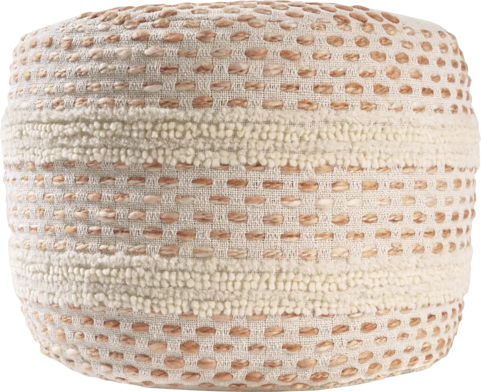 Vaddo Adobe/Ivory Pouf