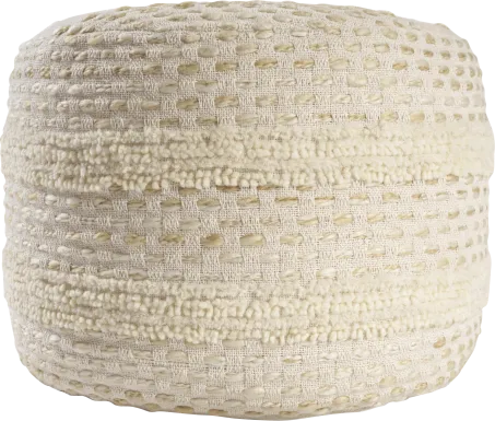 Vaddo Beige/Ivory Pouf