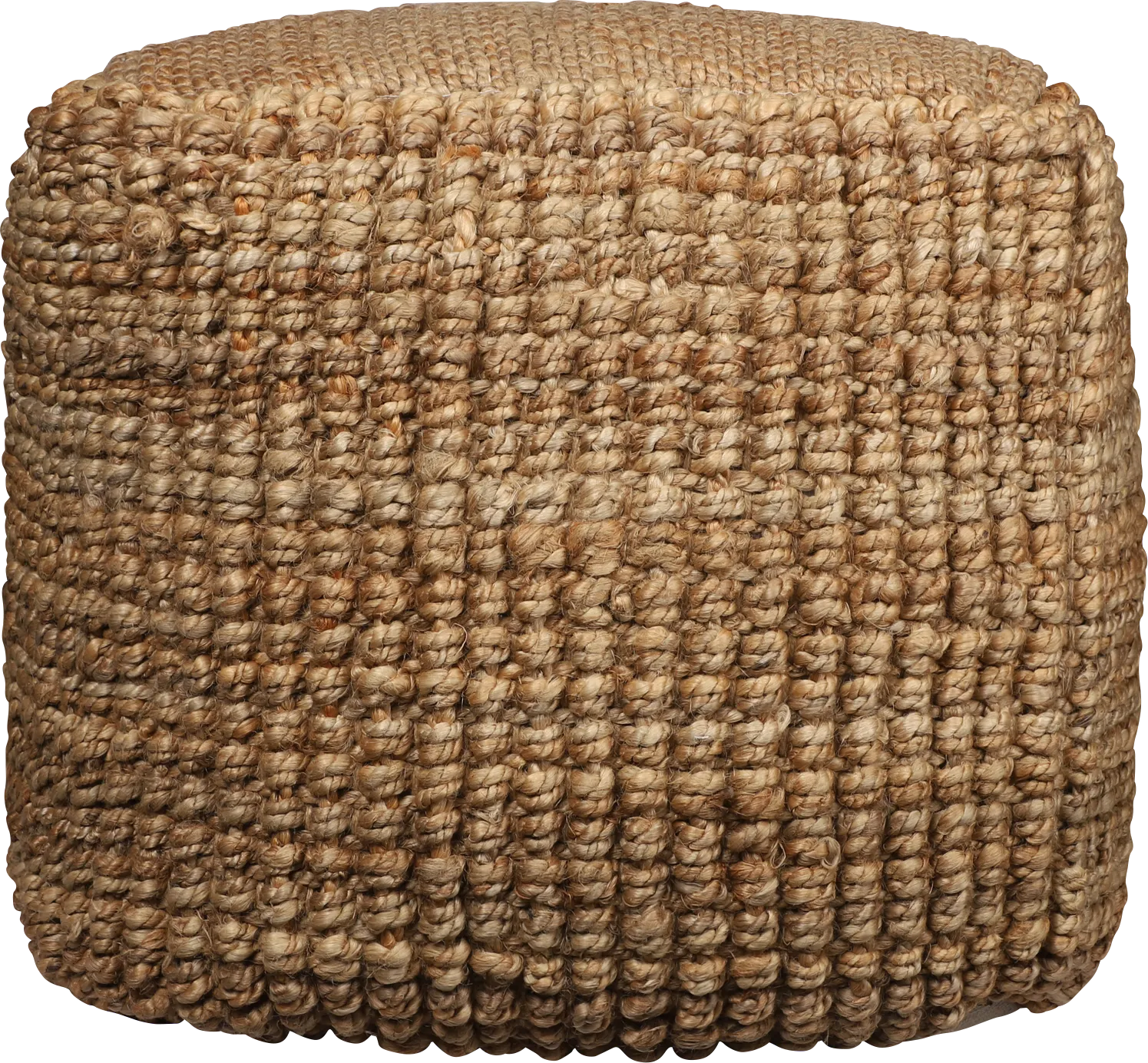 Eladen Tan Pouf - Image 1