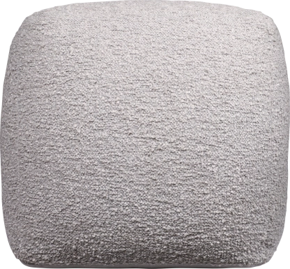 Nelior Gray Pouf