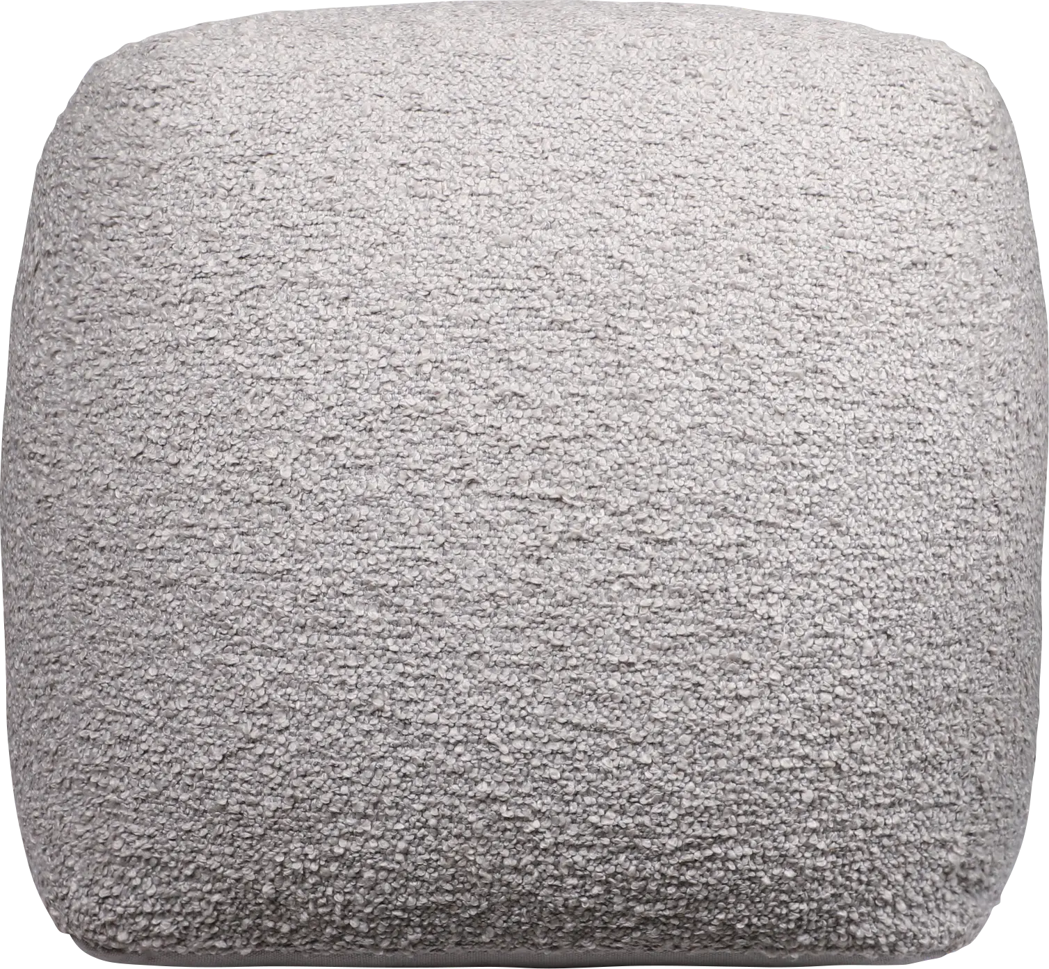 Nelior Gray Pouf
