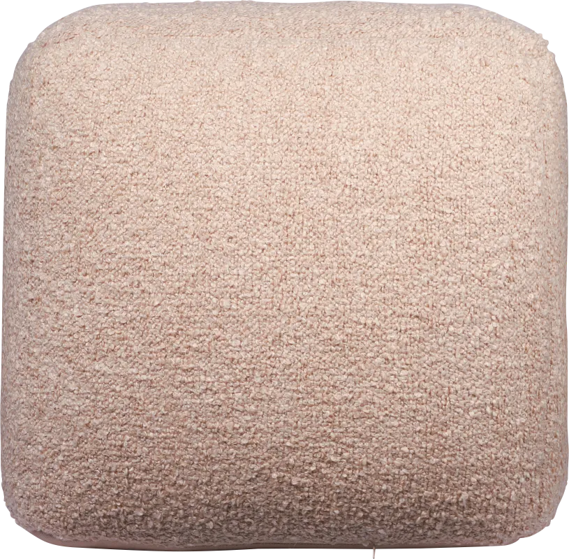 Nelior Beige Pouf