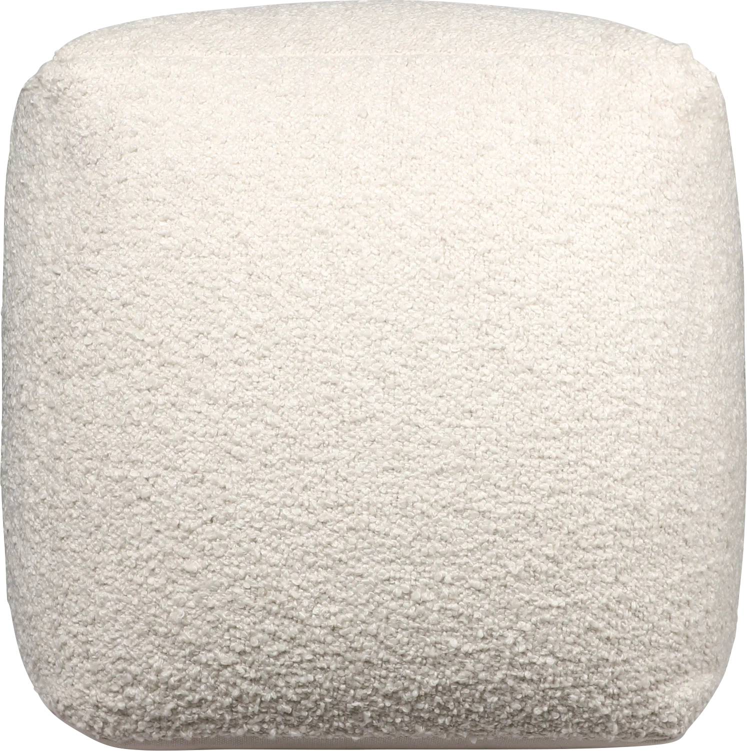 Nelior Ivory Pouf - Image 1
