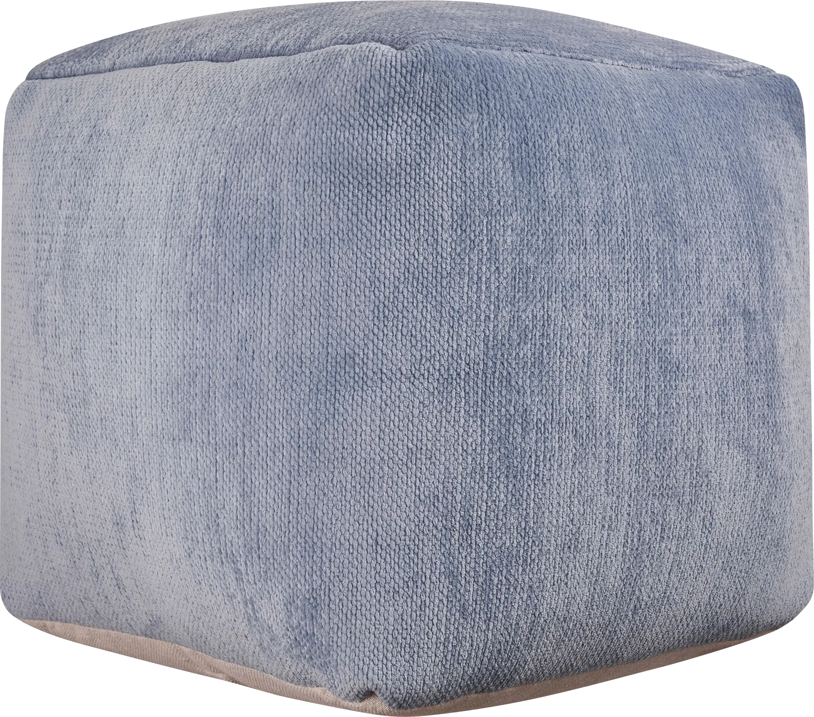 Gekia Light Blue Pouf - Image 1