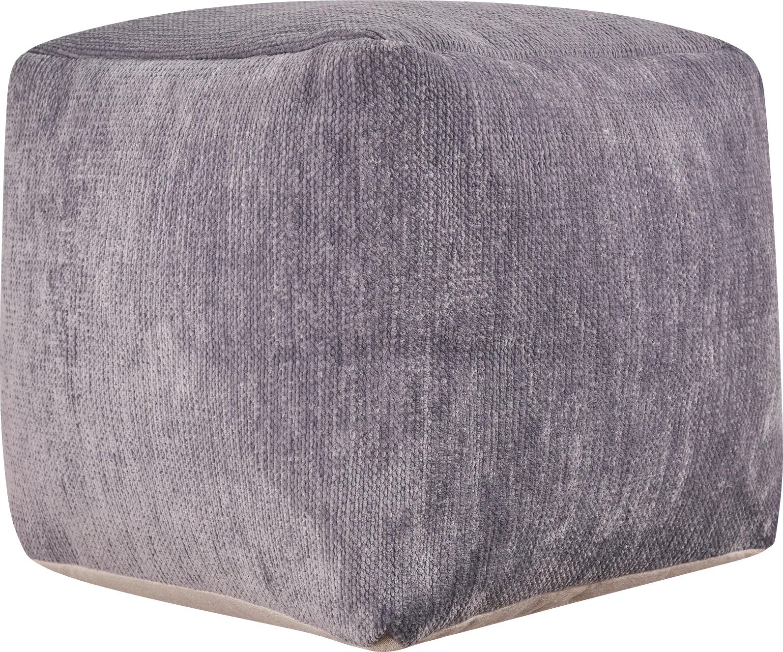 Gekia Gray Pouf - Image 1