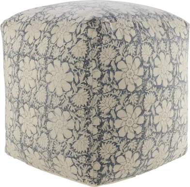 Elrael Blue/Cream Pouf