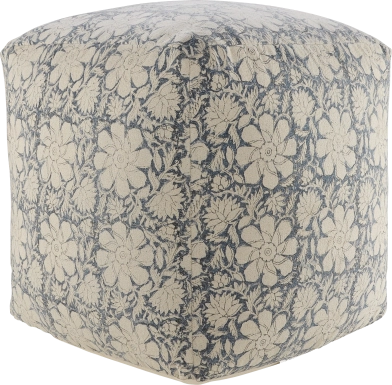 Elrael Blue/Cream Pouf