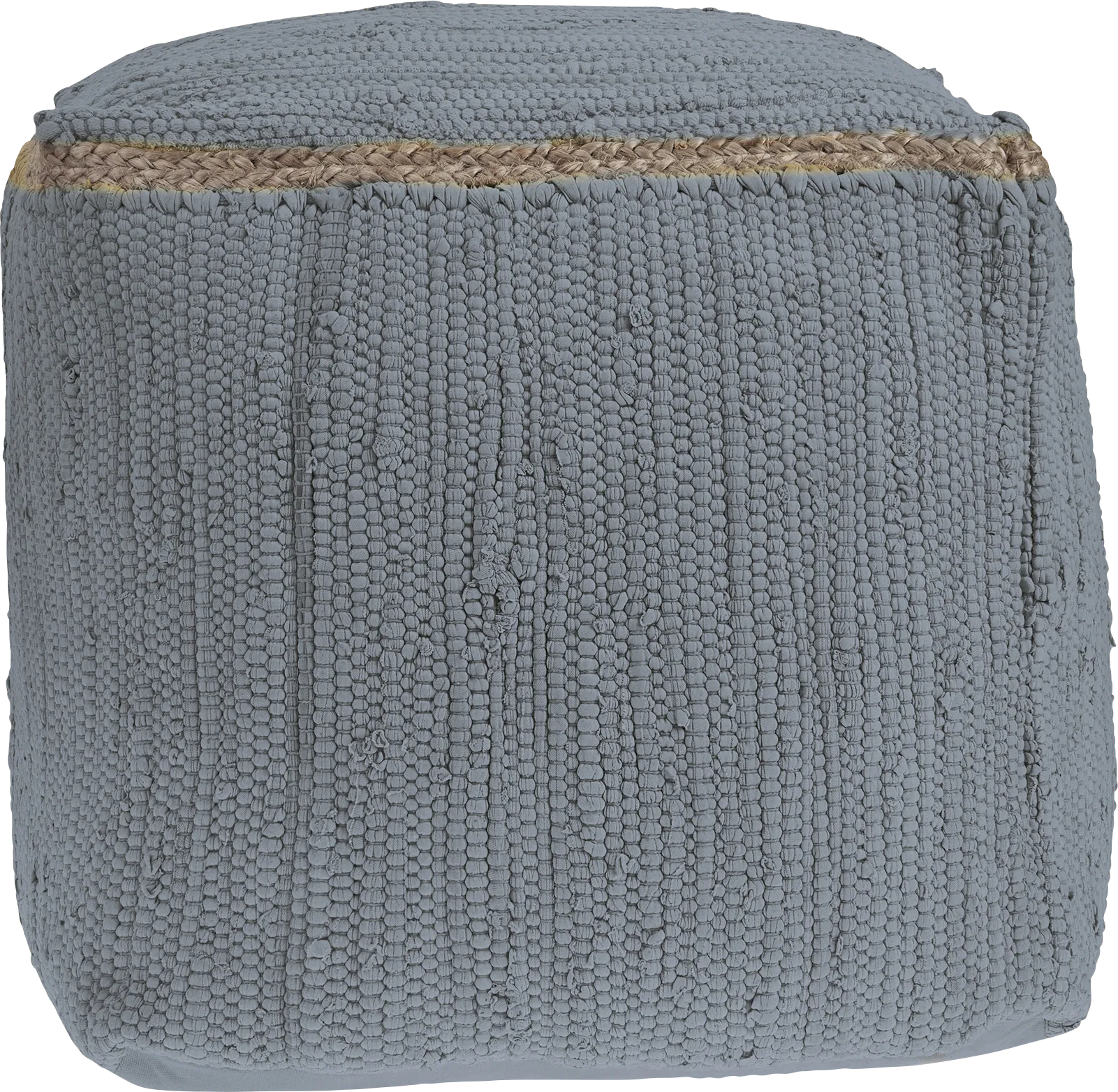 Binvia Gray Pouf - Thumbnail - Image 1