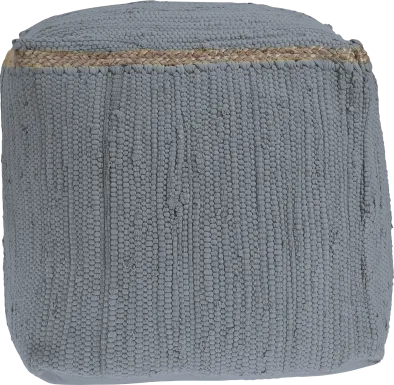Binvia Gray Pouf