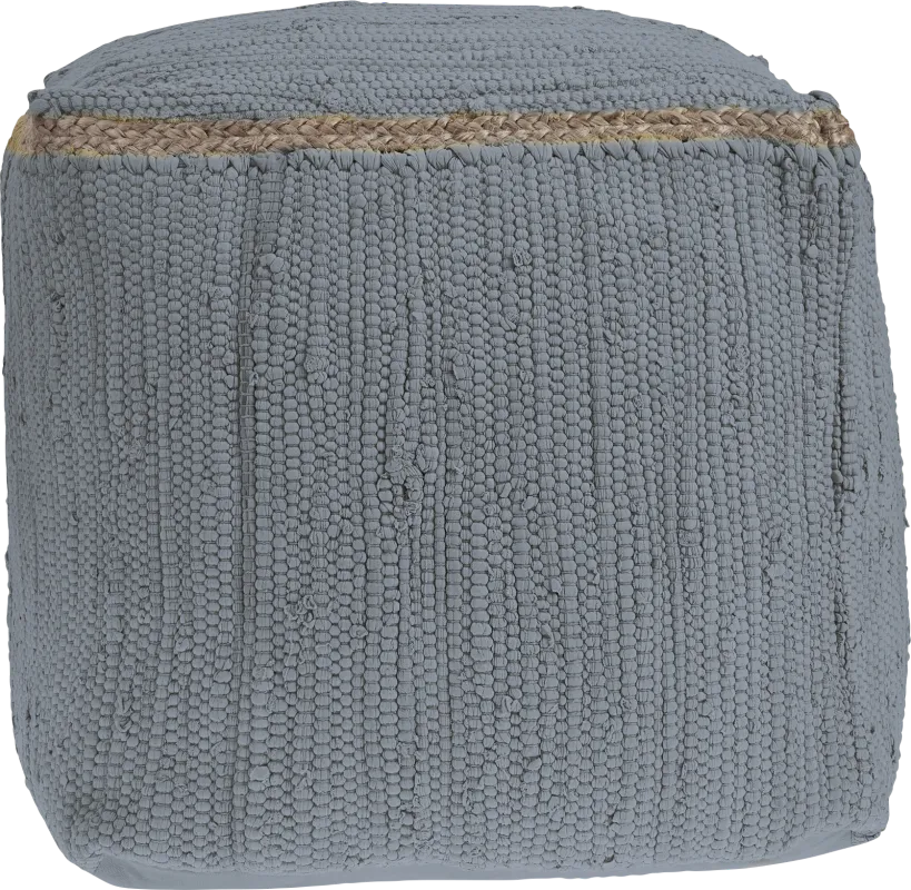 Binvia Gray Pouf
