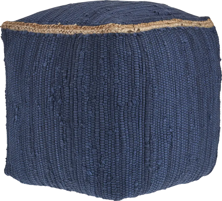 Binvia Indigo Pouf