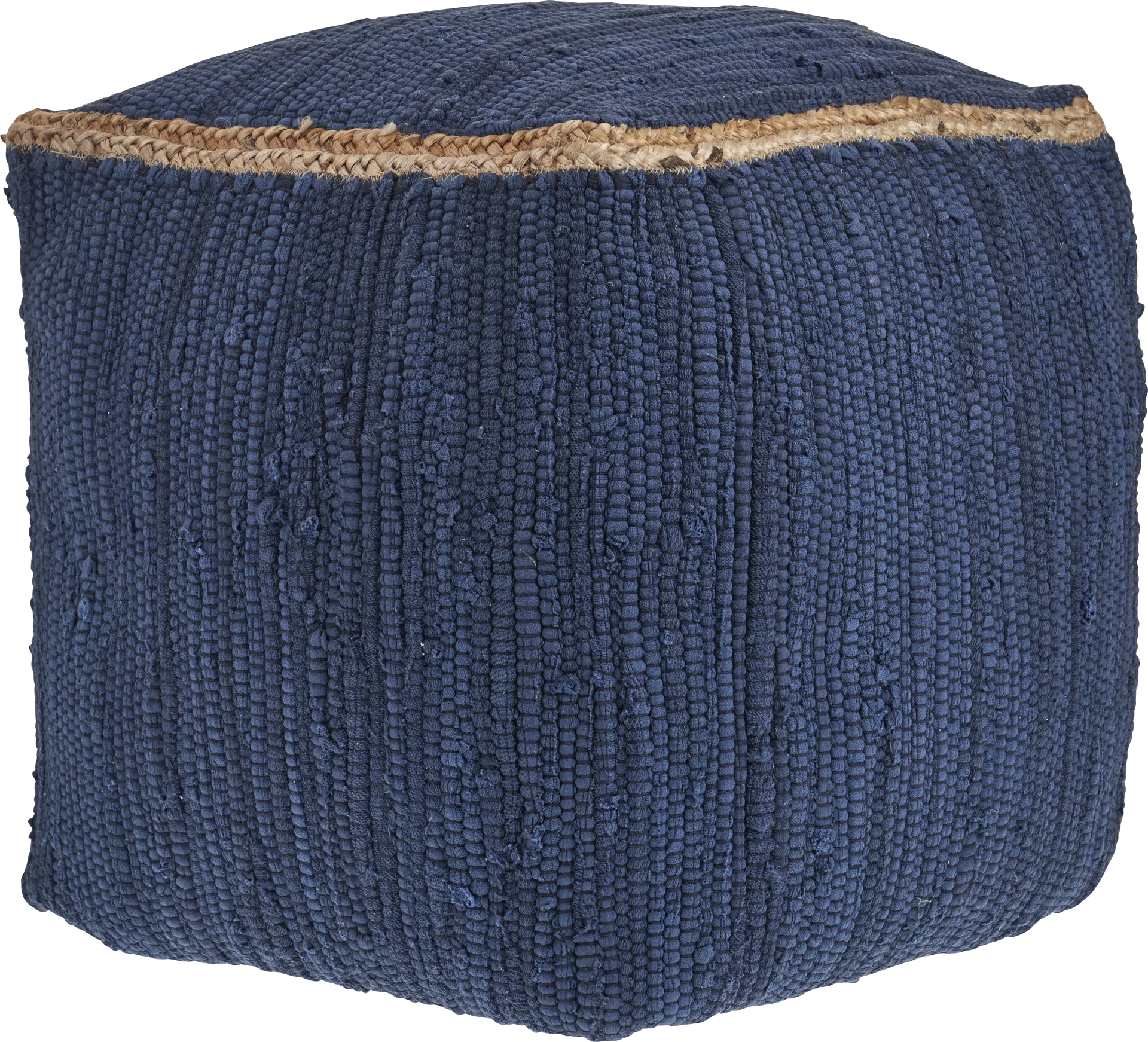 Binvia Indigo Pouf