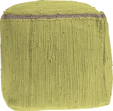 Binvia Lime Green Pouf
