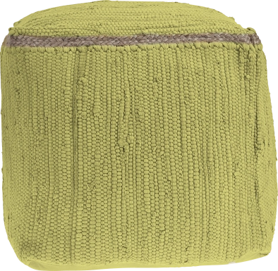 Binvia Lime Green Pouf
