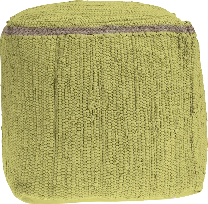 Binvia Lime Green Pouf