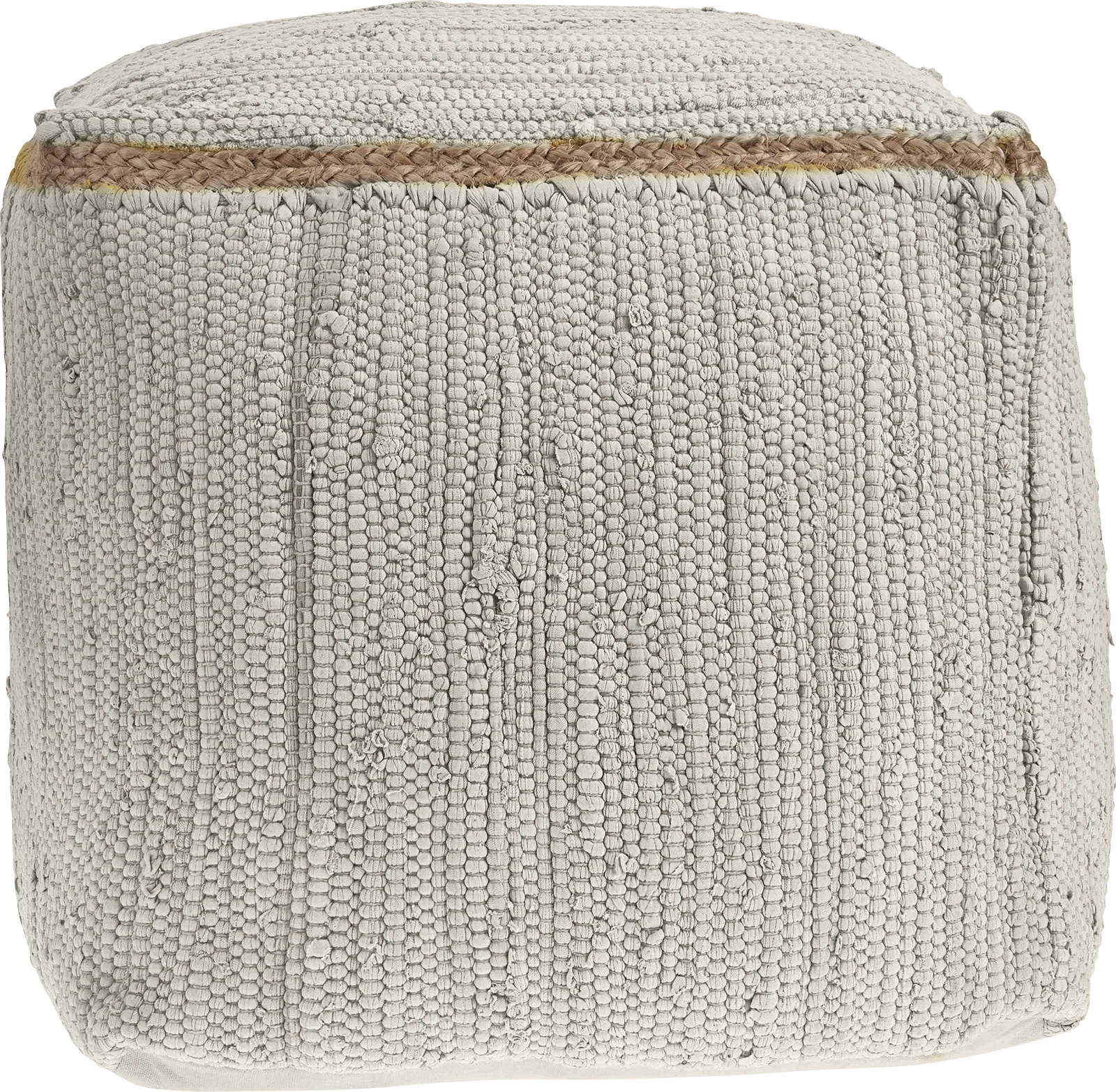 Binvia White Pouf