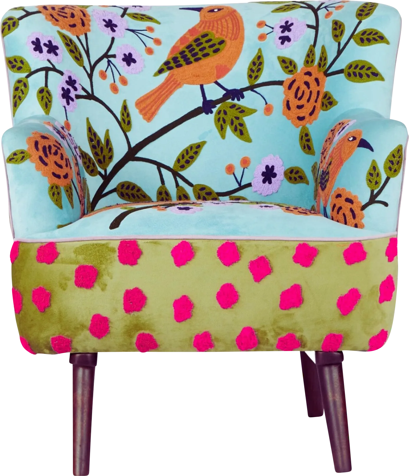 Tansya Blue/Multi Accent Chair - Image 1