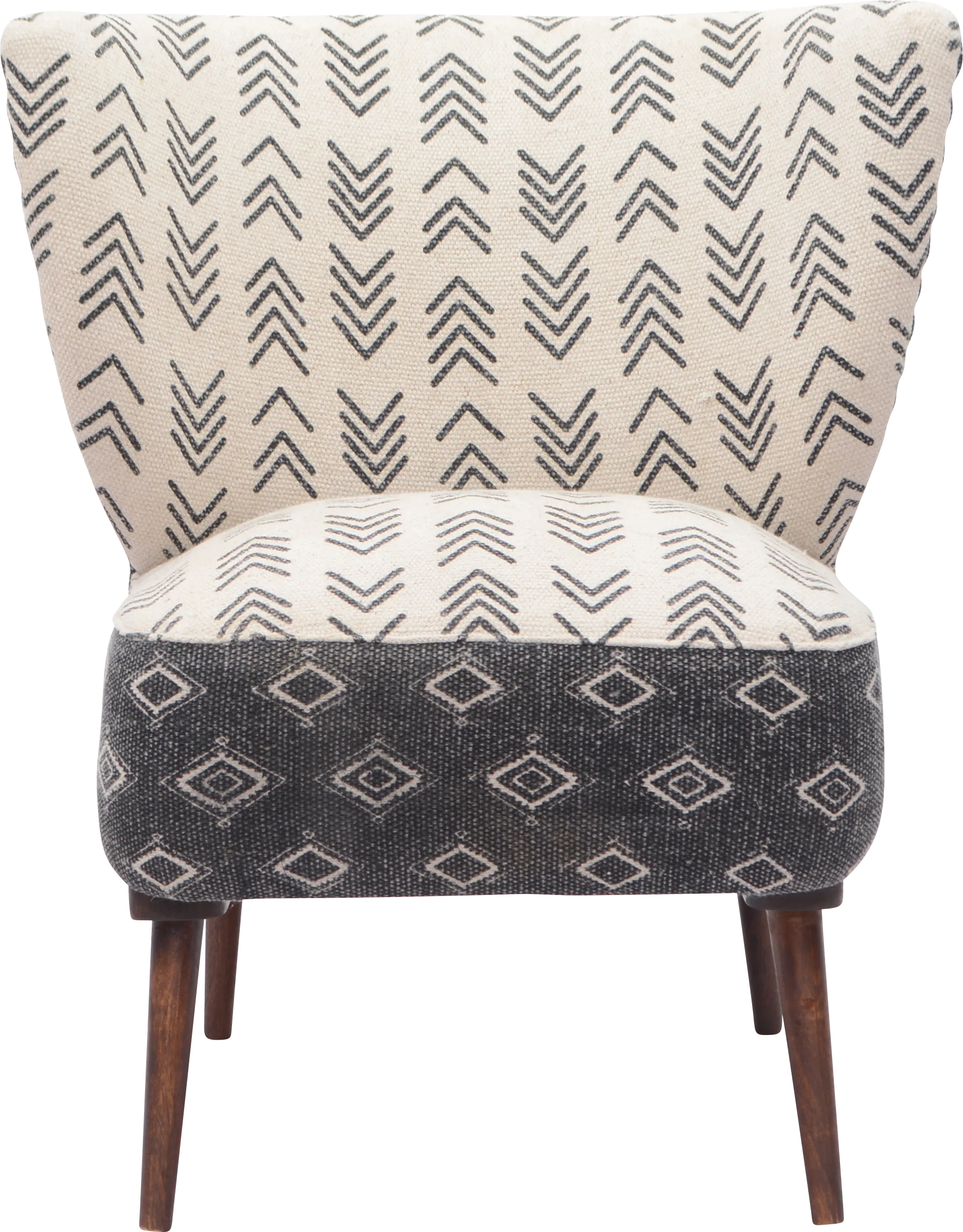 Mideli Cream/Black Accent Chair - Image 1