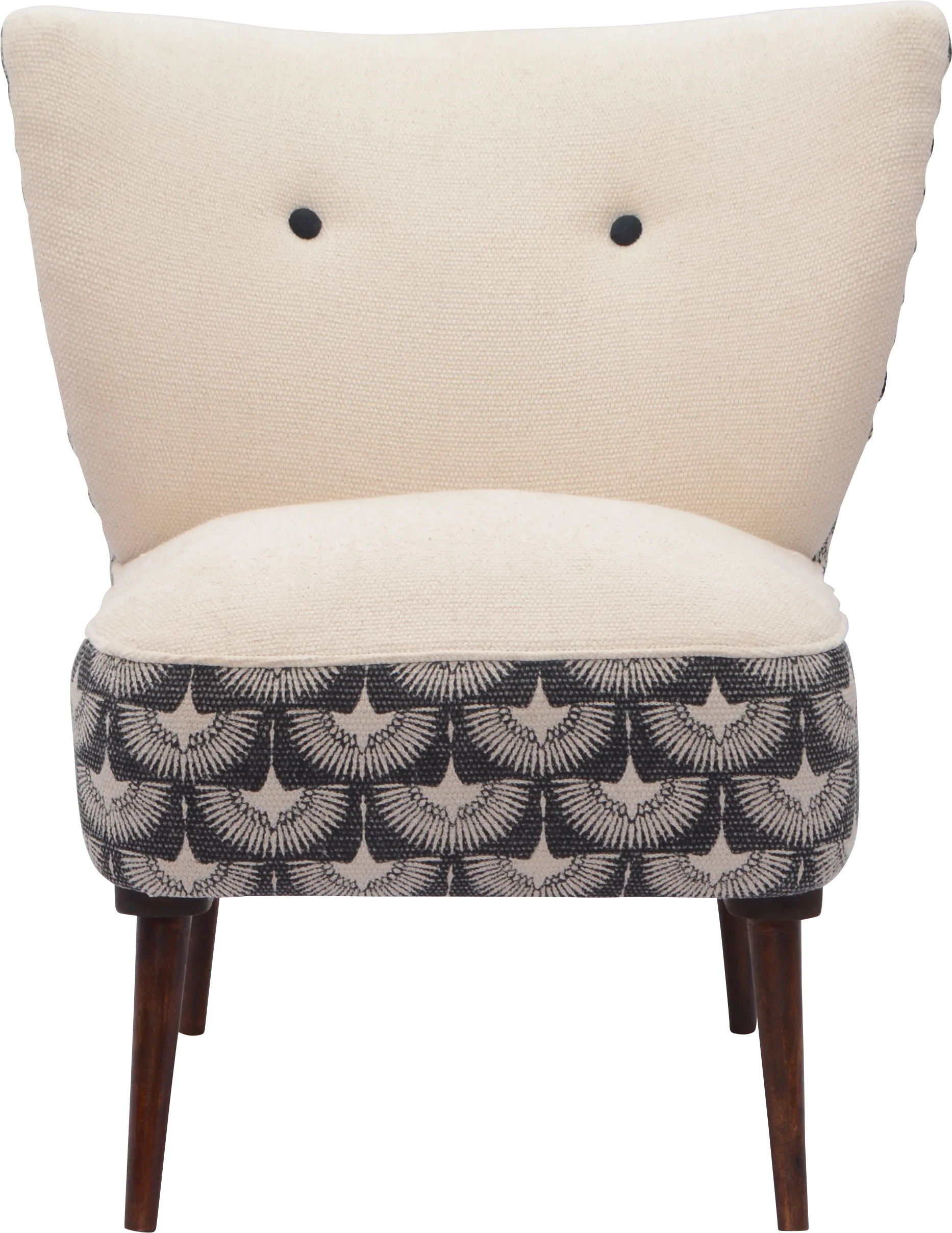 Sylili Cream/Black Accent Chair - Image 1