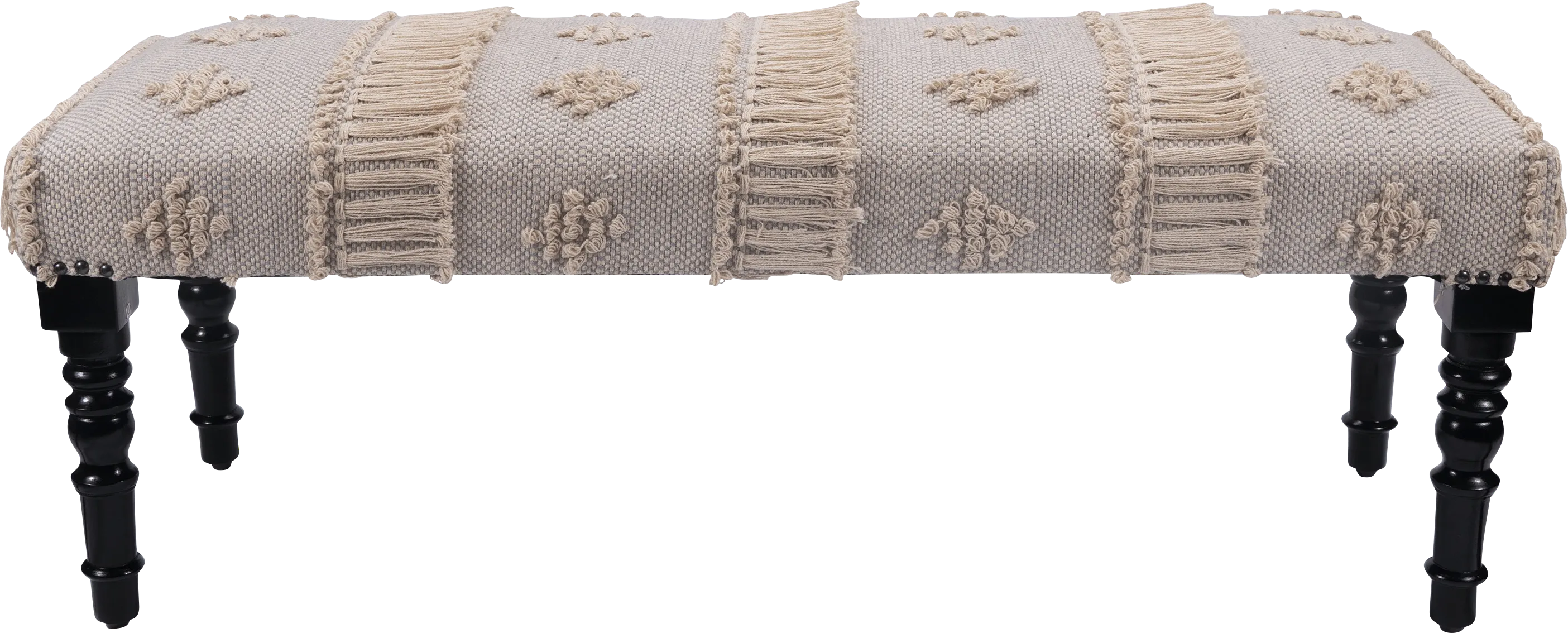 Sebaso Gray/Cream Bench - Thumbnail - Image 1