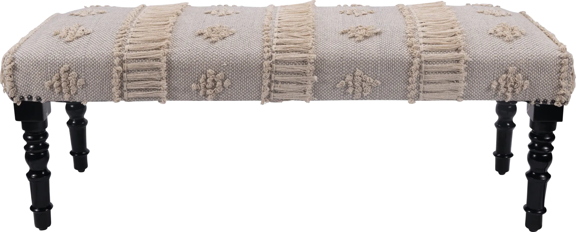 Sebaso Gray/Cream Bench - Image 1