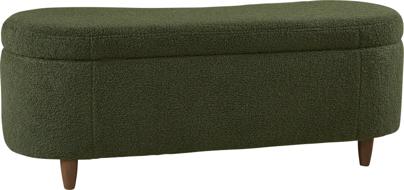 Kristencreek Green Storage Bench