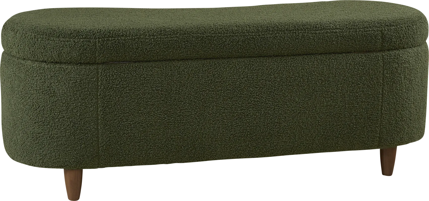 Kristencreek Green Storage Bench