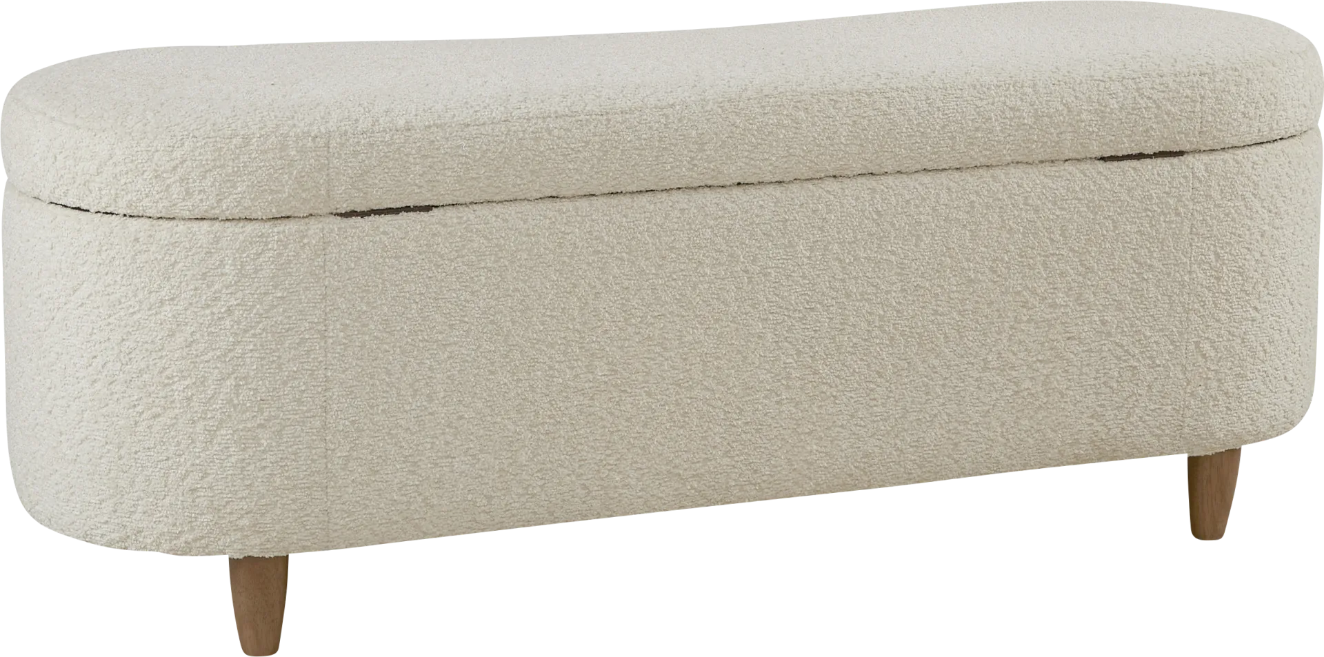 Kristencreek Cream Storage Bench - Image 1