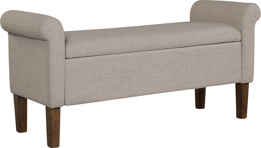 Korat Cream Storage Bench - Image 1