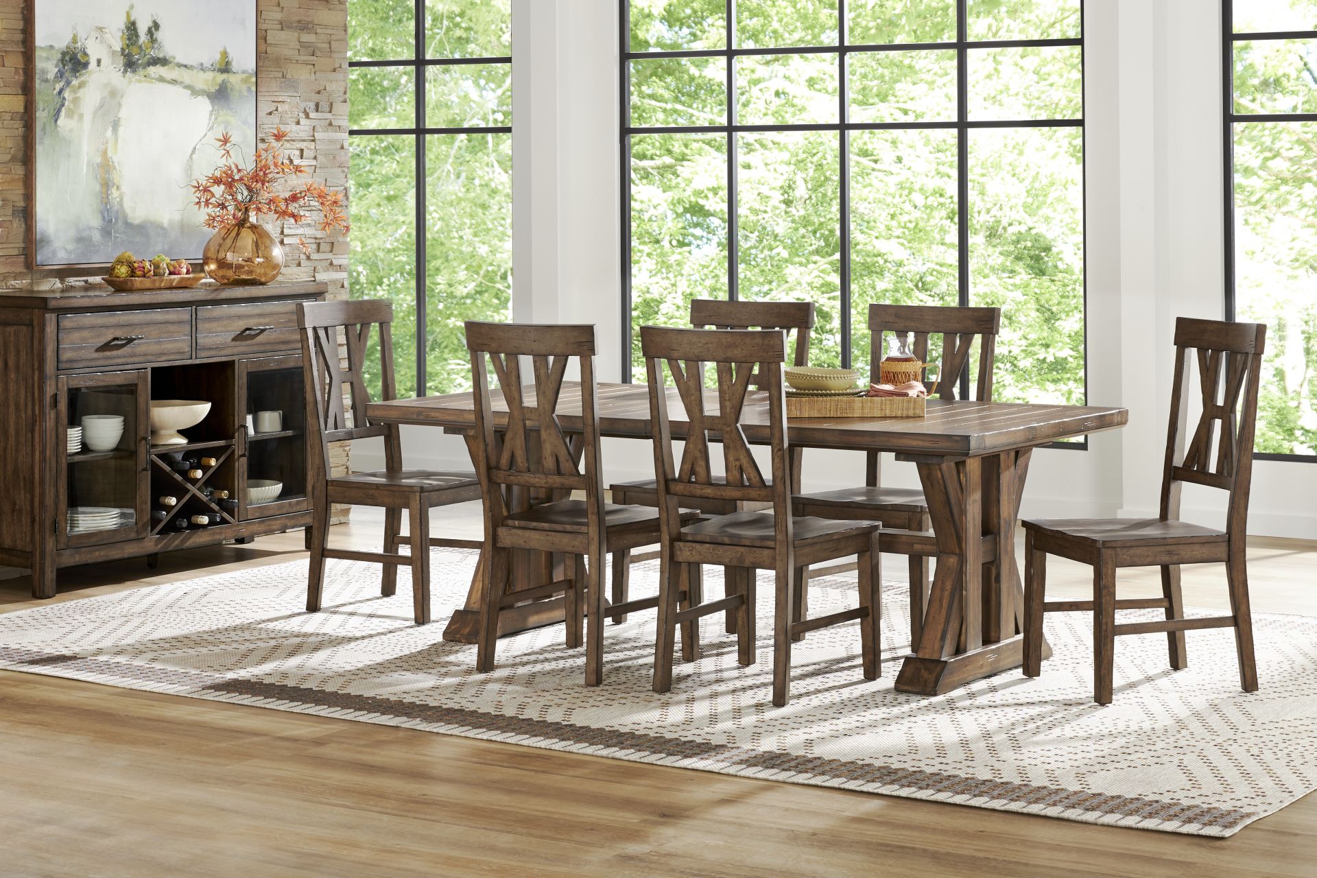 Covered Bridge Tobacco Dining Table - Image 2