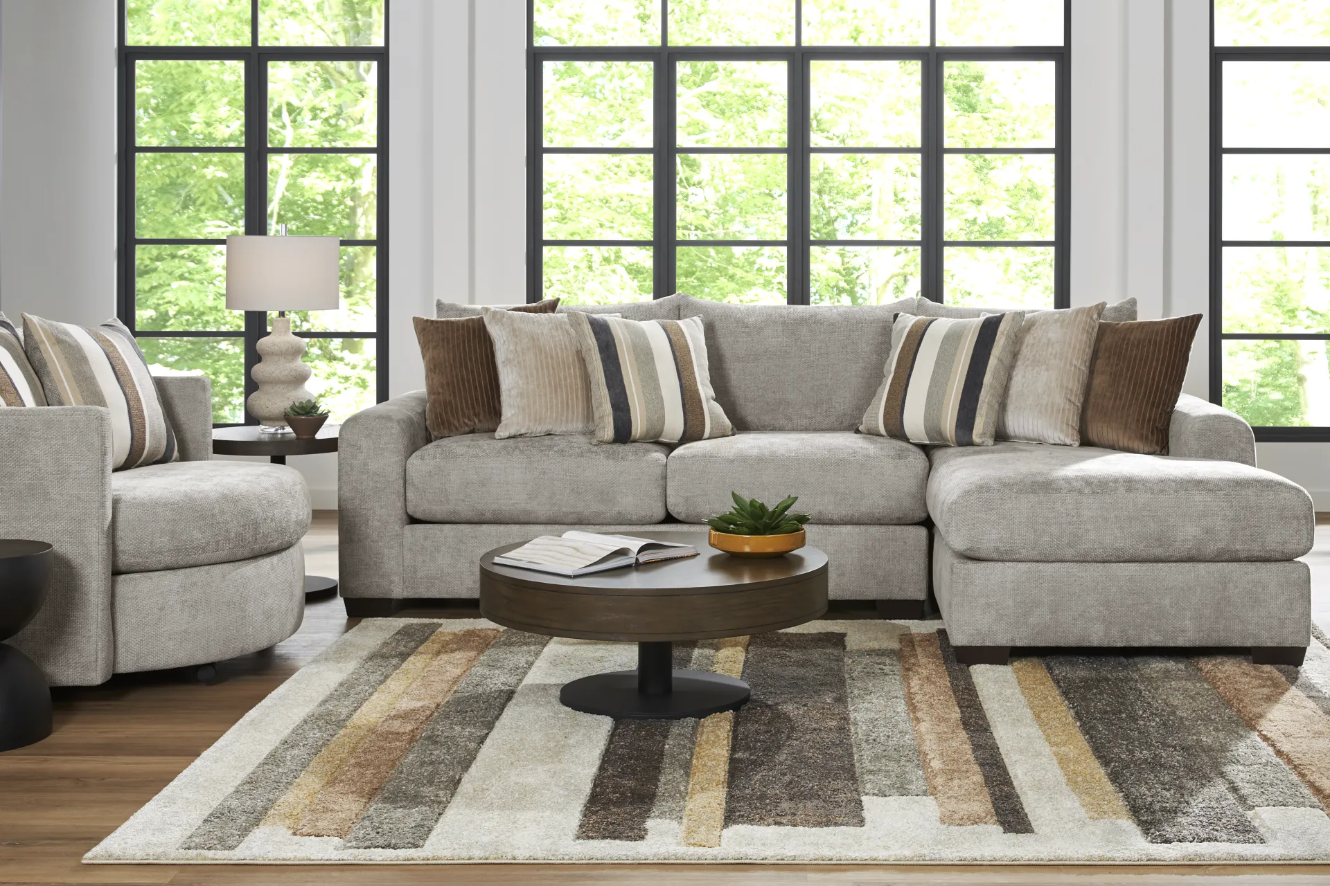 Martin Gray 2 Pc Sectional - Image 1