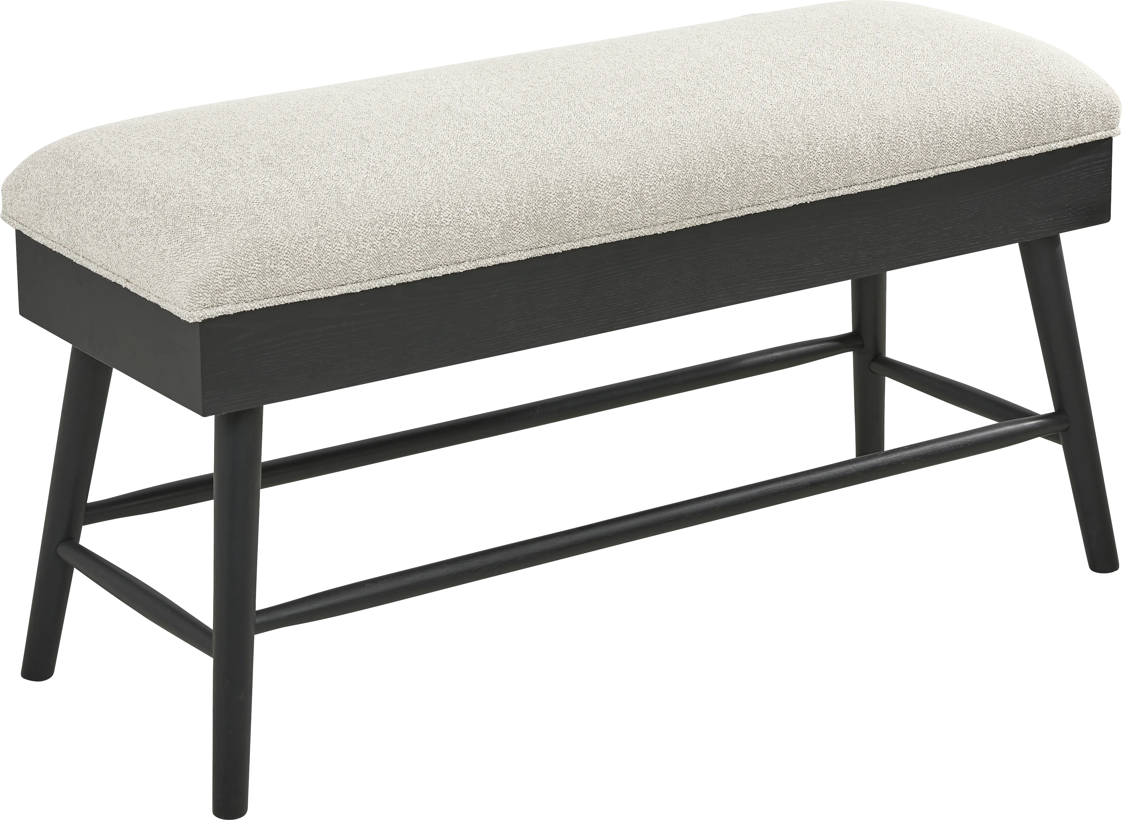 Viola Black Counter Height Storage Bench - Thumbnail - Image 1