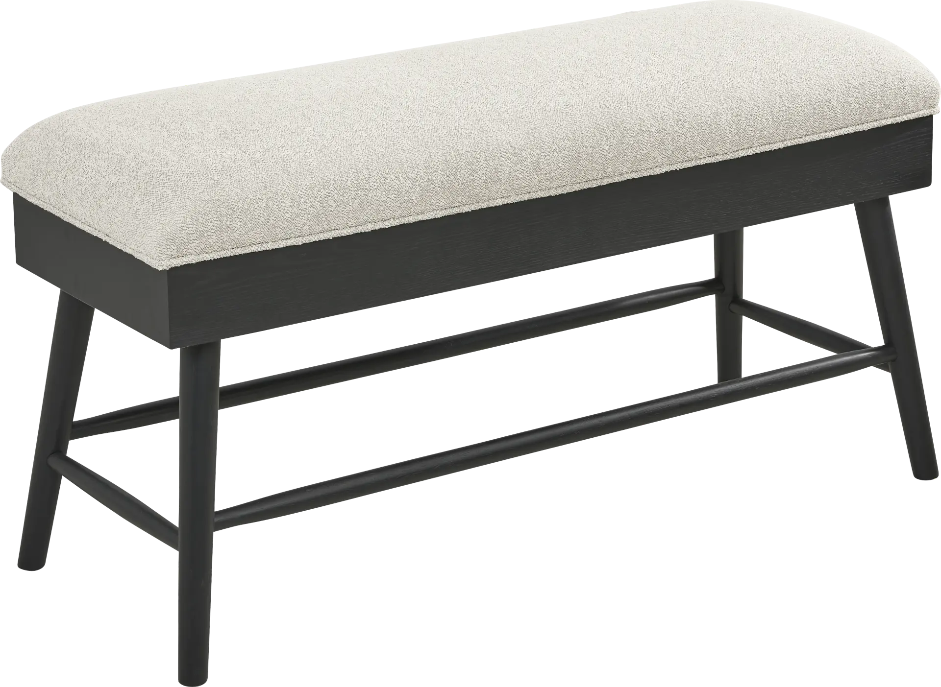 Viola Black Counter Height Storage Bench
