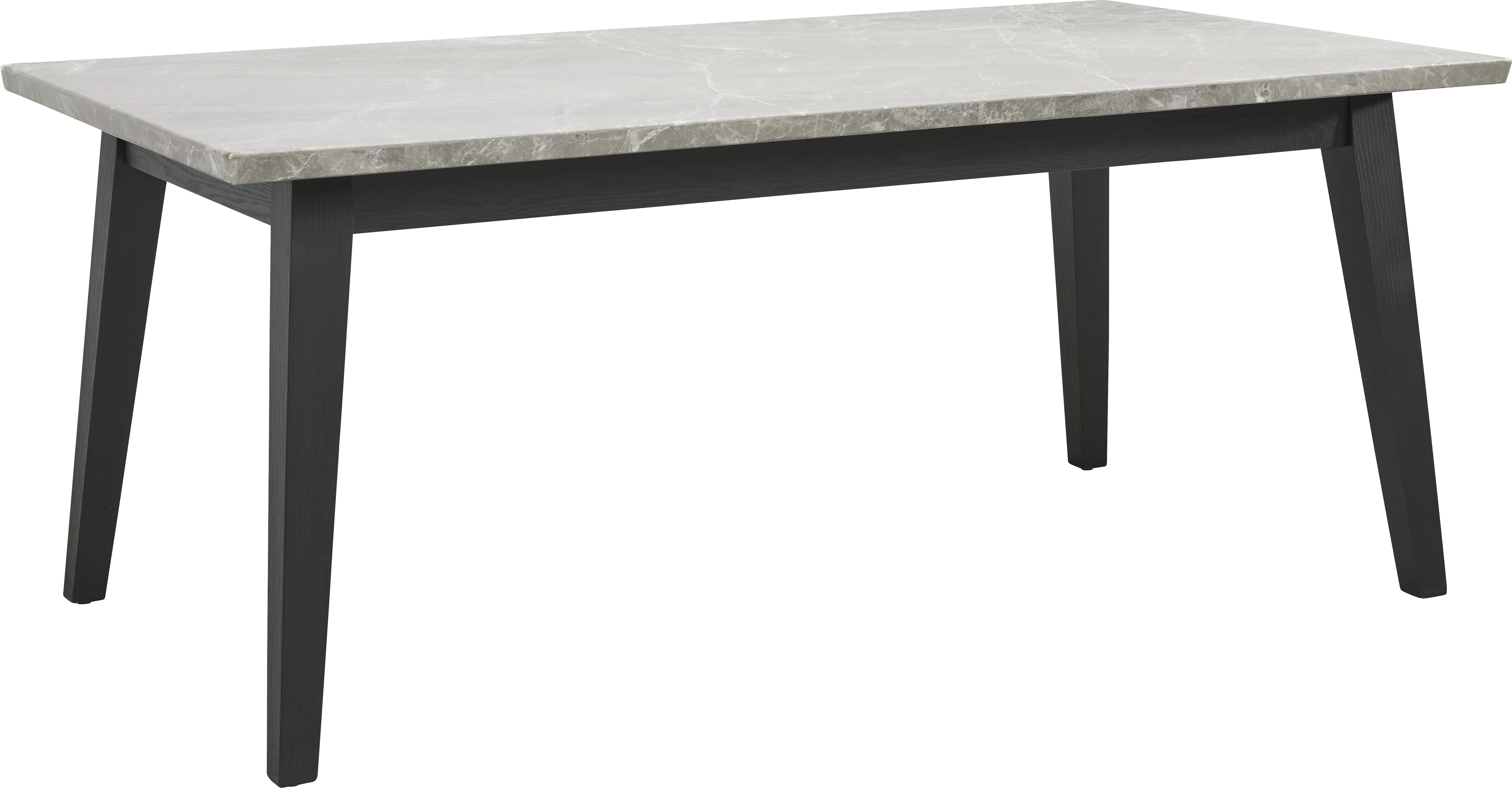 Viola Black 5 Pc Marble Top Dining Room - Thumbnail - Image 2