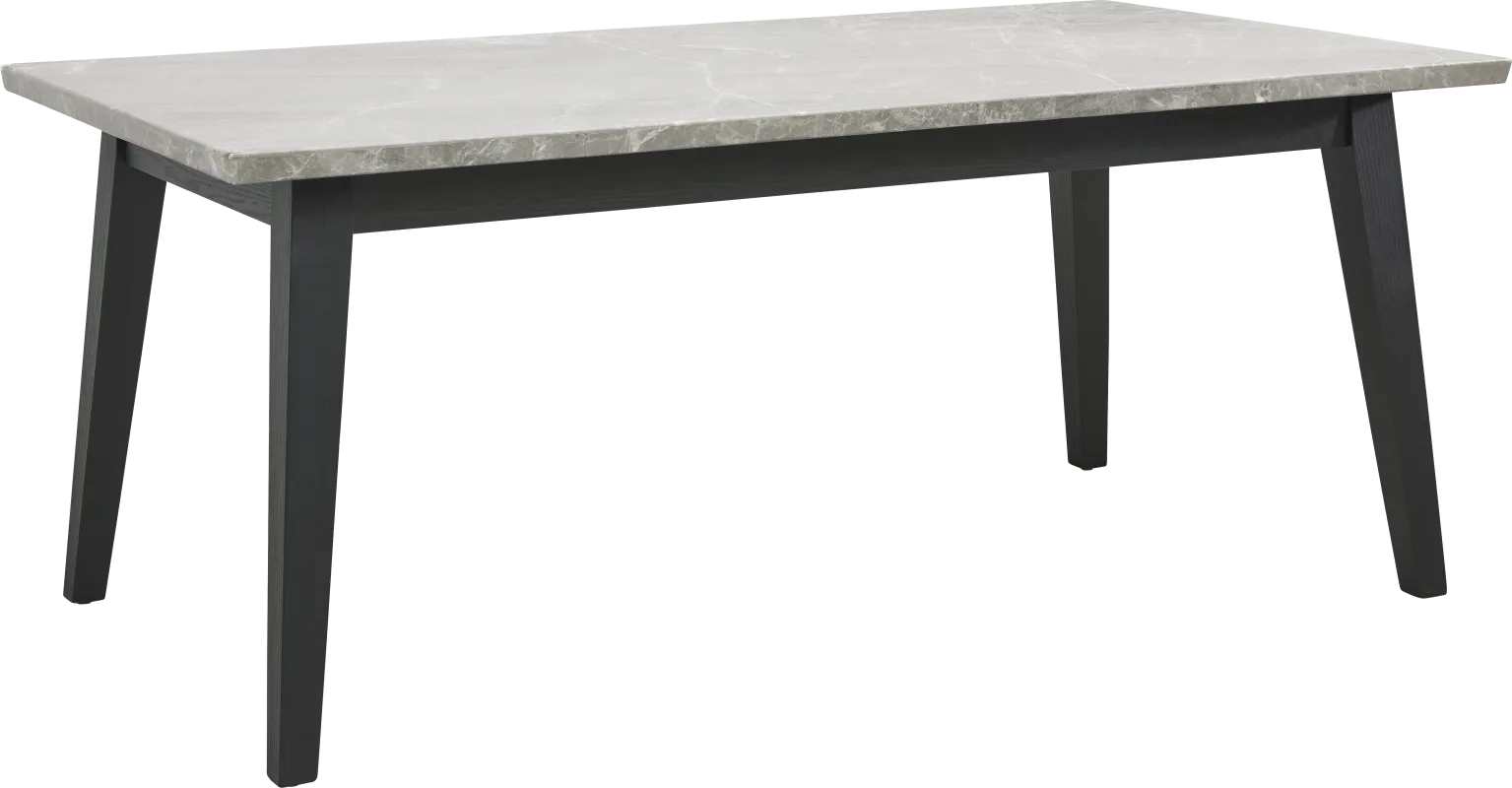 Viola Black Marble Top Dining Table