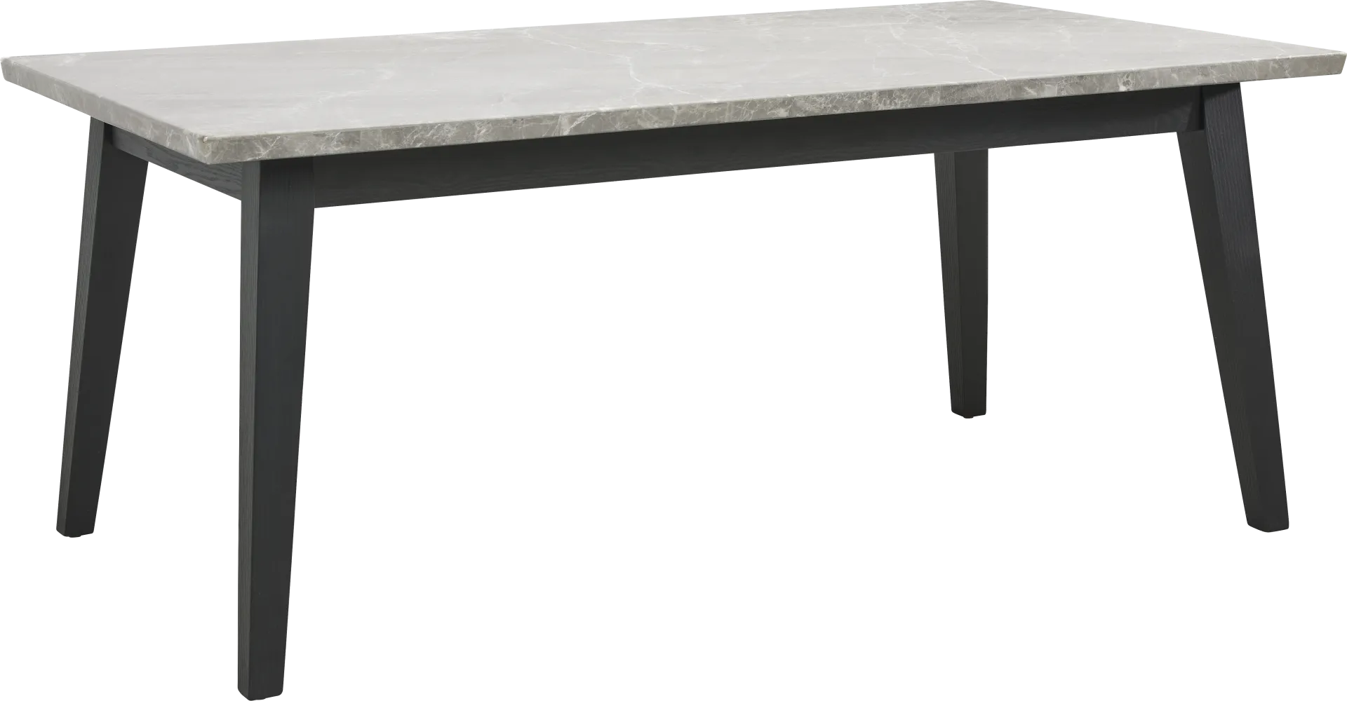 Viola Black 5 Pc Marble Top Dining Room - Image 2