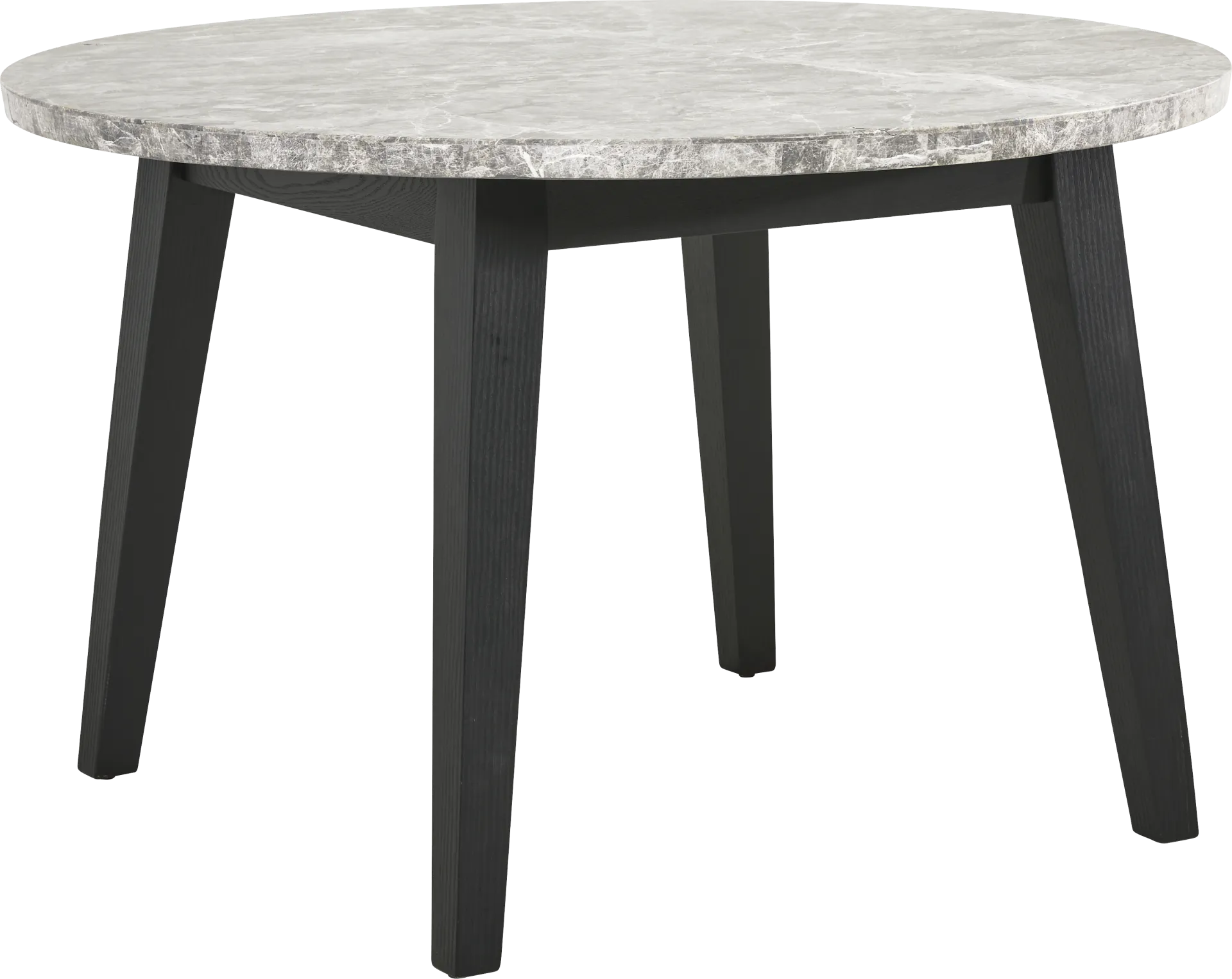 Viola Black Round Marble Top Dining Table - Image 1