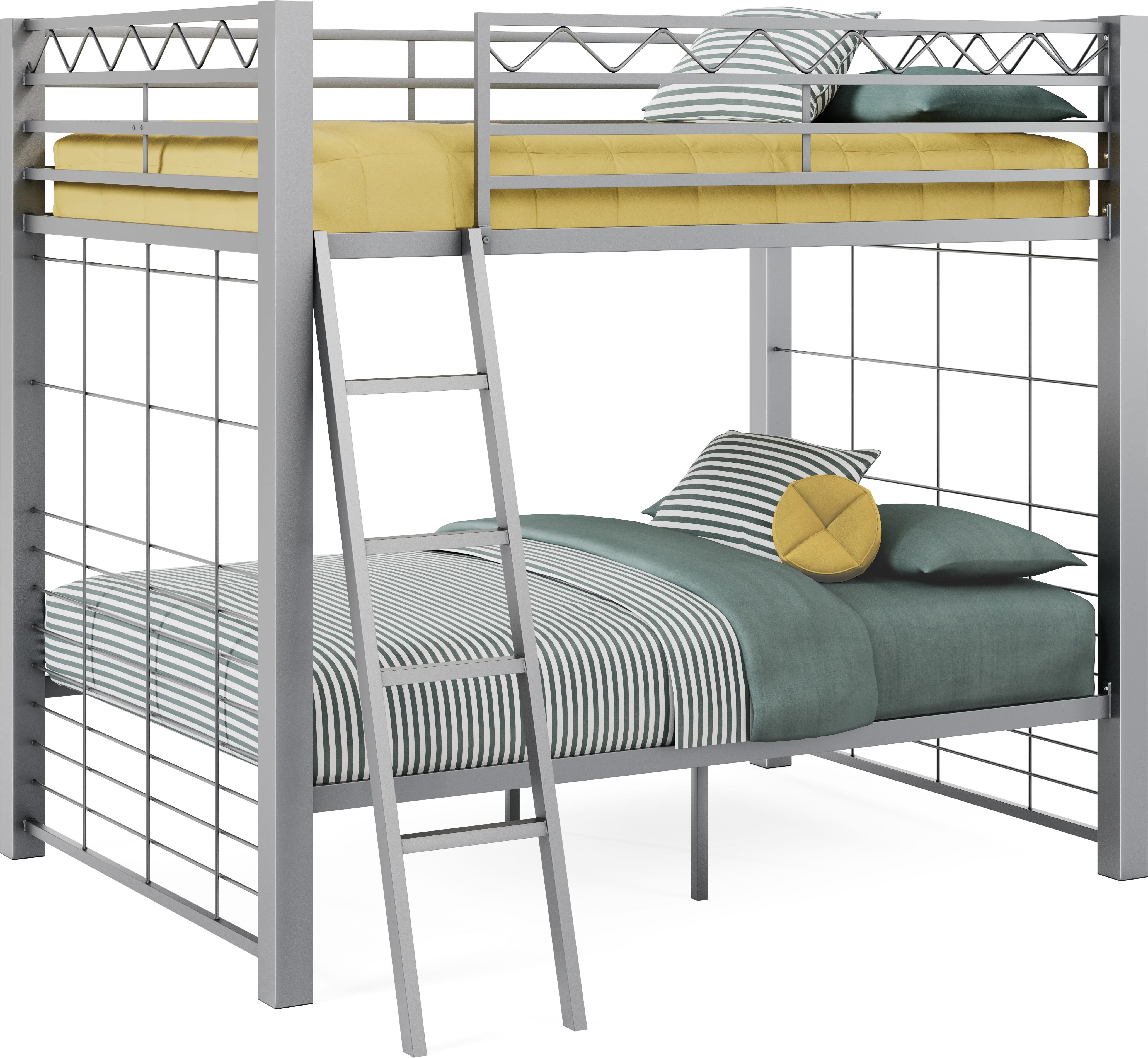 Build-A-Bunk Gray Full/Full Bunk Bed - Thumbnail - Image 1
