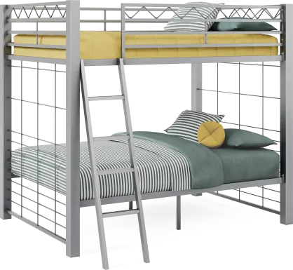 Build-A-Bunk Gray Full/Full Bunk Bed