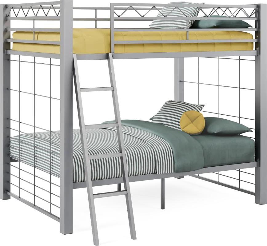 Build-A-Bunk Gray Full/Full Bunk Bed