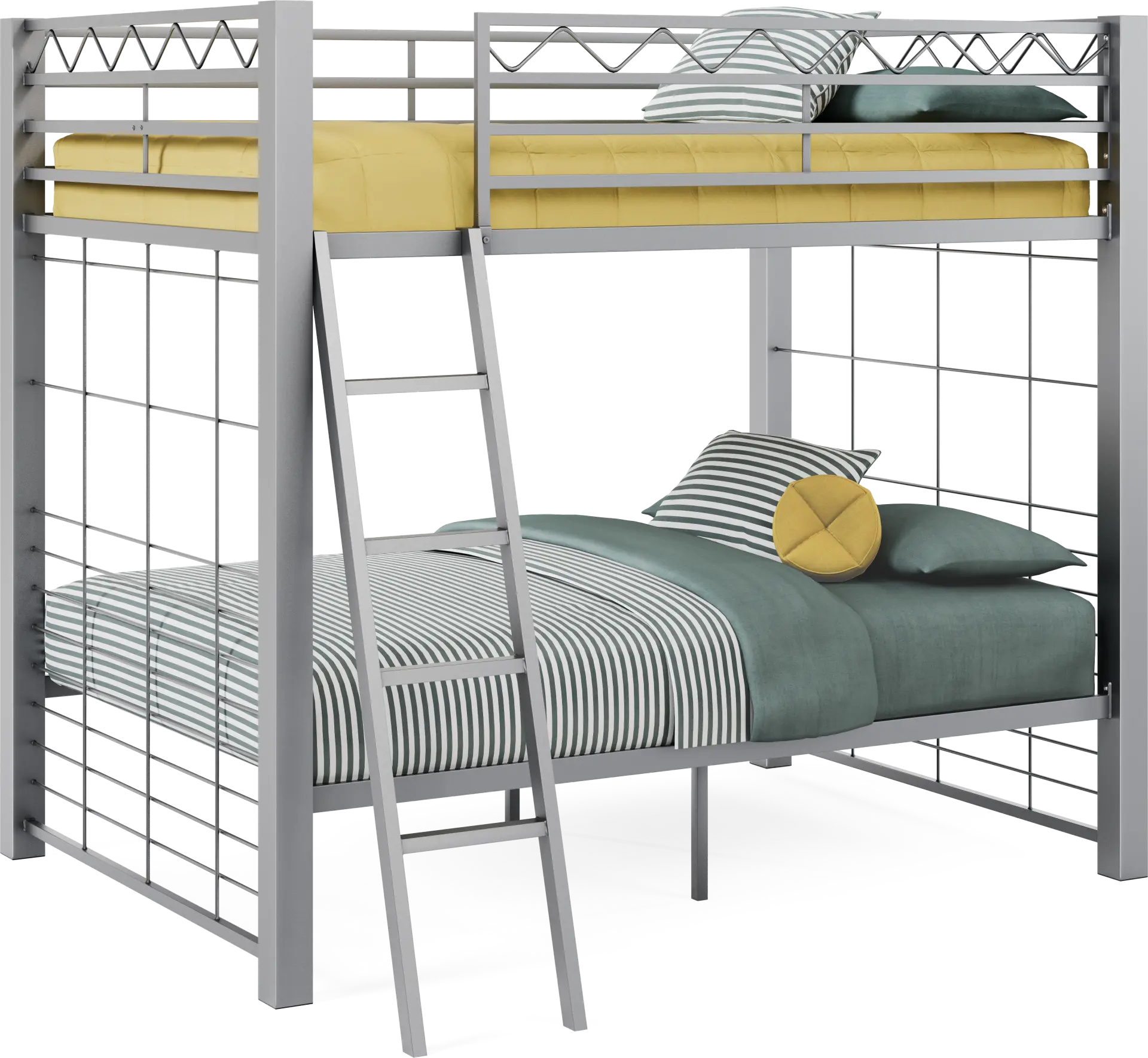 Build-A-Bunk Gray Full/Full Bunk Bed