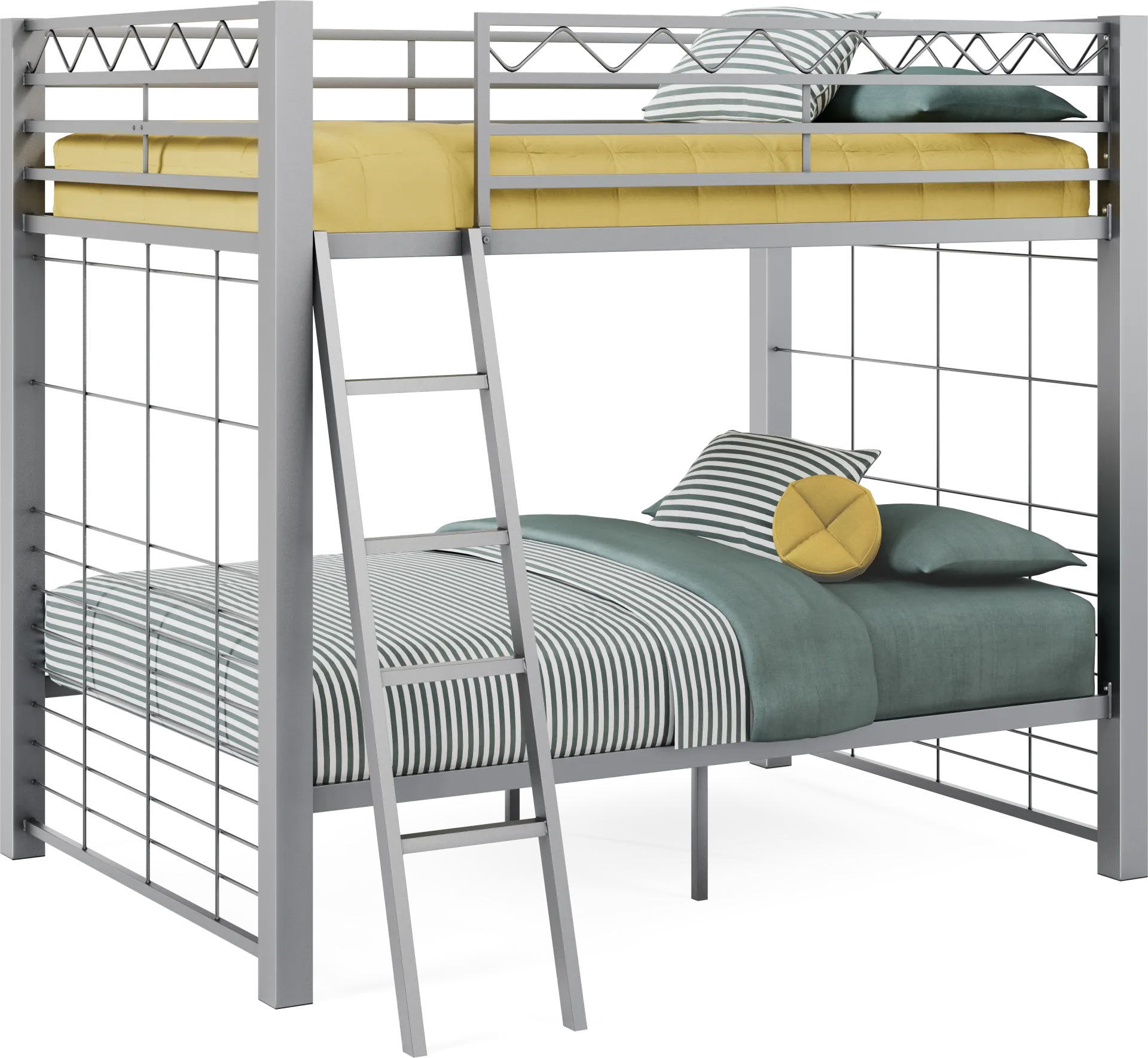 Build-A-Bunk Gray Full/Full Bunk Bed - Image 1